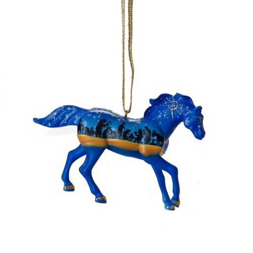 Trail of Painted Ponies Gold, Frankincense and Myrrh Pony Hanging Ornament 2-1/2-Inch
