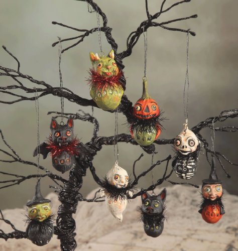 LITTLE GHOUL set of 8 Ornaments Debra Schoch Bethany Lowe Halloween NEW