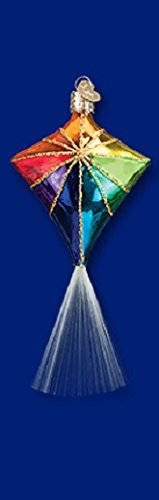 Rainbow KITE Glass Ornament Old World Christmas NEW IN