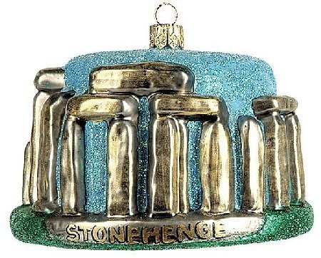Stonehenge Travel Polish Glass Christmas Ornament