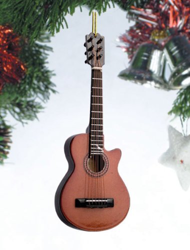 Music Treasures Co. Brown String Guitar Christmas Ornament