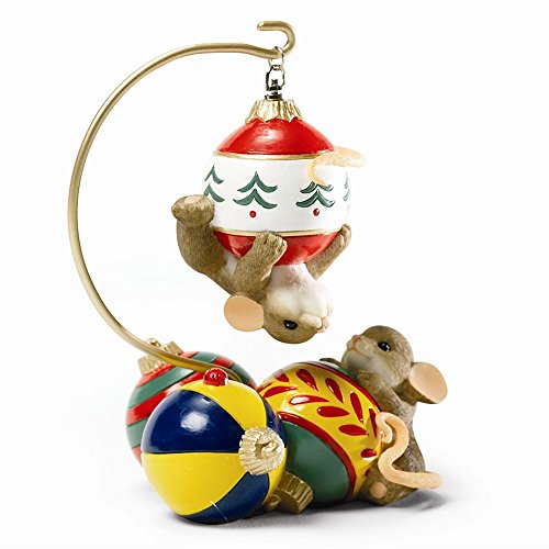 Charming Tails Playing With Christmas Ornament – Perfect Christmas Gift