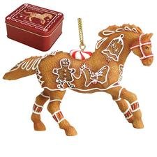 Trail of Painted Ponies Gingerbread Pony Hanging Ornament with Tin 2.38-Inch