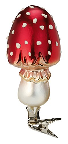 Lucky Mushroom, #1-080-15, from the 2015 Fairytales Collection by Inge-Glas Manufaktur; Gift Box Included