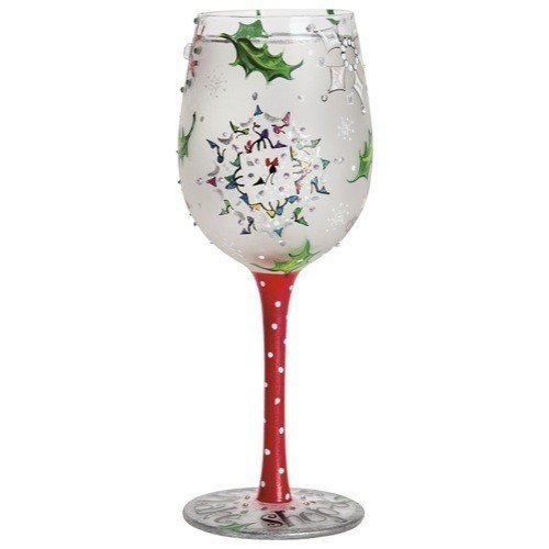 Santa Barbara Design Studio Shop-a-Snowflake Lolita Wine Glass, Multicolored