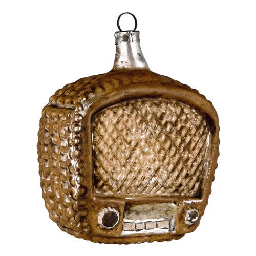 Vintage mouthblown Christmas Glass ornament “Radio” by MAROLIN® Germany