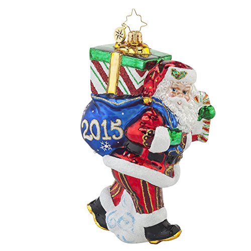 Christopher Radko 2015 Perfect Timing Nick Santa Christmas Ornament