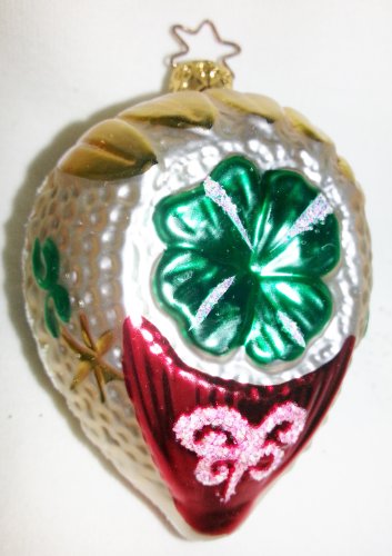 Old World Christmas Shamrock Ornament, Retired