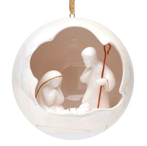 Appletree Design Holy Family North Star Ornament, 3-1/4-Inch Tall Includes String for Hanging
