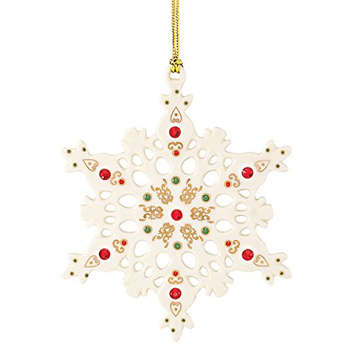 Lenox China Jewels Snowflake China Ornament