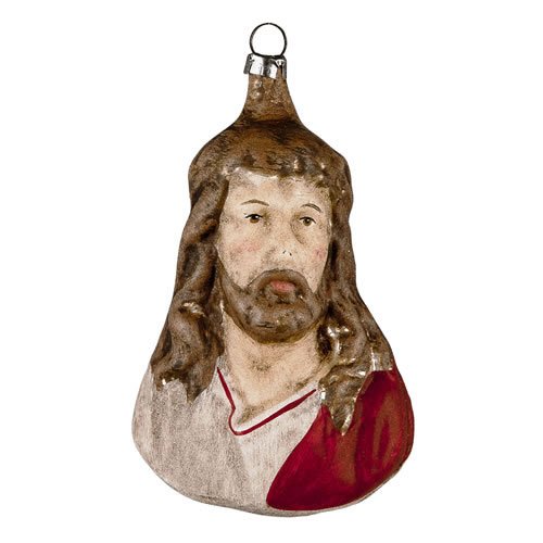 Vintage mouthblown Christmas Glass ornament “Jesus Christ” by MAROLIN® Germany