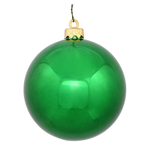 Vickerman 392560 – 2.4″ Green Shiny Ball Christmas Tree Ornament (24 pack) (N590604DSV)