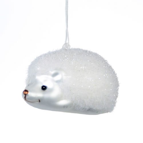 One Hundred 80 Degrees Blown Glass Hedgehog Ornament