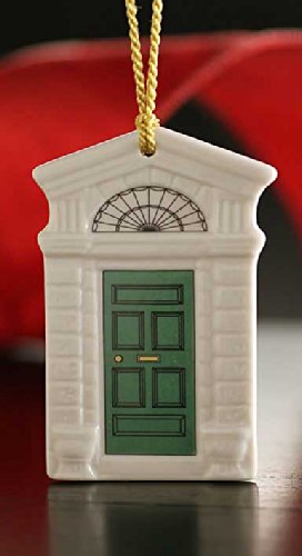Belleek Dublin Georgian Green Door Ornament