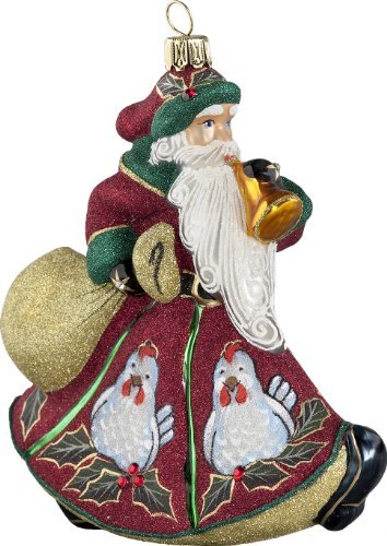 Glitterazzi 12 Days of Christmas, Three French Hens Ornament