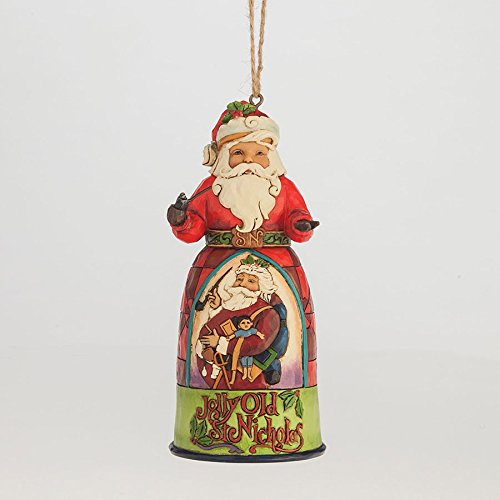 Enesco Jim Shore Jolly Old St Nicholas Santa Ornament
