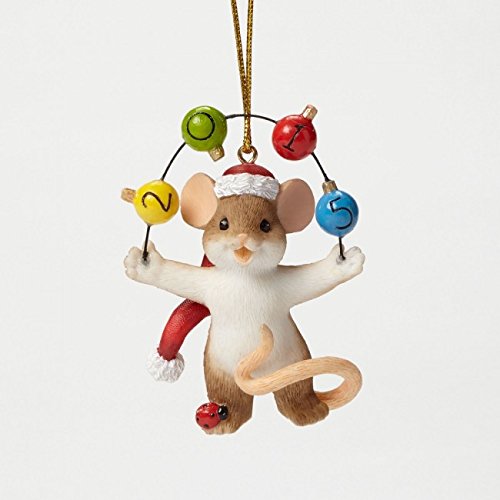 Enesco Charming Tails Annual Dated Ornament, 2.375-Inch