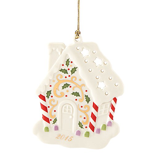 Lenox 2015 Joyous Tidings Gingerbread House China Ornament