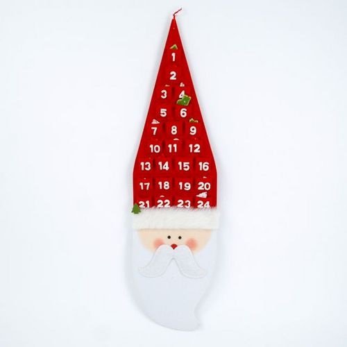 Santa Advent Calendar With Ornaments