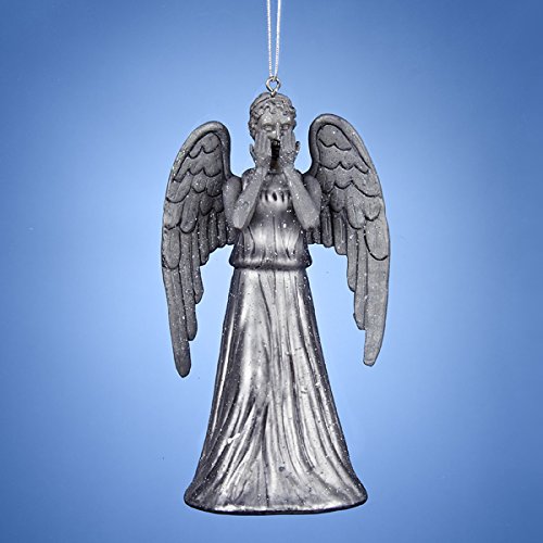 Kurt Adler Doctor Who Glass Weeping Angel Ornament, 5.25-Inch