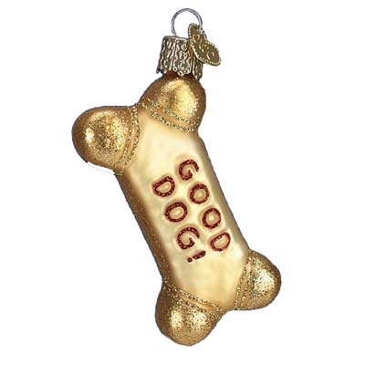 Old World Christmas Ornament Dog Biscuit