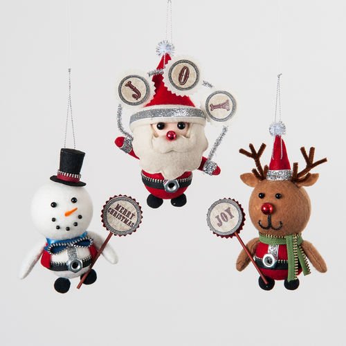 Steam Punk Friends 3 Piece Ornament Set By One Hundred 80 Degrees
