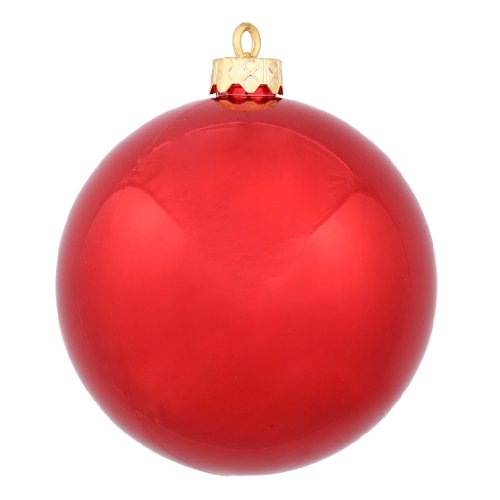 Vickerman 34774 – 2.75″ Red Shiny Ball Christmas Tree Ornament (12 pack) (N590703DSV)