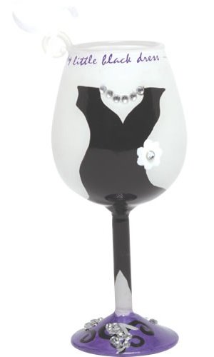 Santa Barbara Design Studio Lolita Holiday Mini-Wine Ornament, Little Black Dress