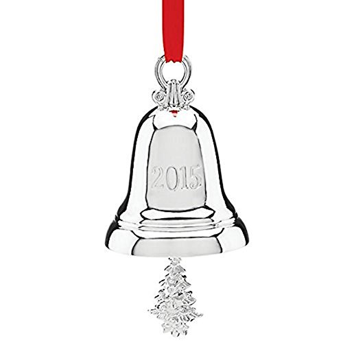 Lenox 2015 2nd Ornament Bell, Silver