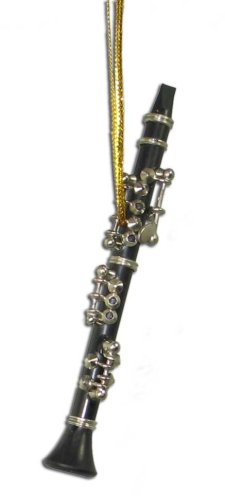 Miniature Clarinet Christmas Ornament 3.125″