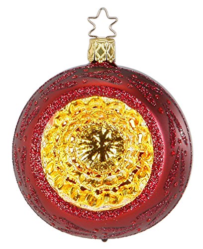 Reflector Ball 8 cm, Fairy Reflections burgundy shiny, #20020T108, from the 2015 Fairytale Forest Collection by Inge-Glas Manufaktur; Gift Box Included