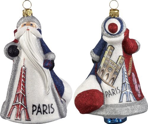 Glitterazzi International Santa France Ornament