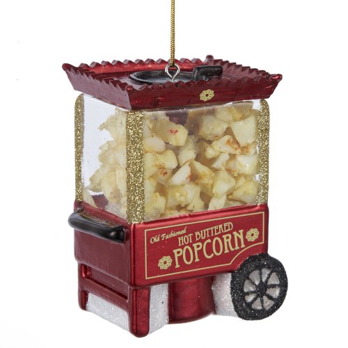 Noble Gems Popcorn Machine Ornament, 3.25-Inch