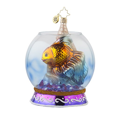 Christopher Radko Goldfish Hideaway Christmas Ornament
