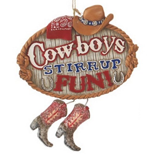 Cowboys “Stirrup” Fun Western Resin Ornament