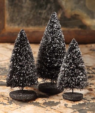 Black Trees with Mica by Bethany Lowe Designs LG2648