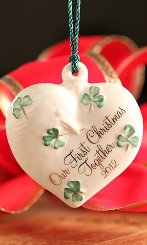 Belleek 4045 Our First Christmas Together 2012 Ornament