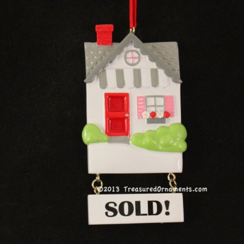 Personalized Real Estate Home Sold Christmas Holiday Gift Expertly Handwritten Ornament