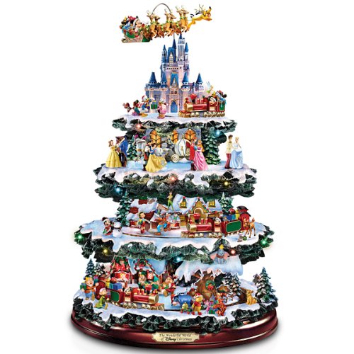 Disney Tabletop Christmas Tree: The Wonderful World Of Disney by The Bradford Exchange