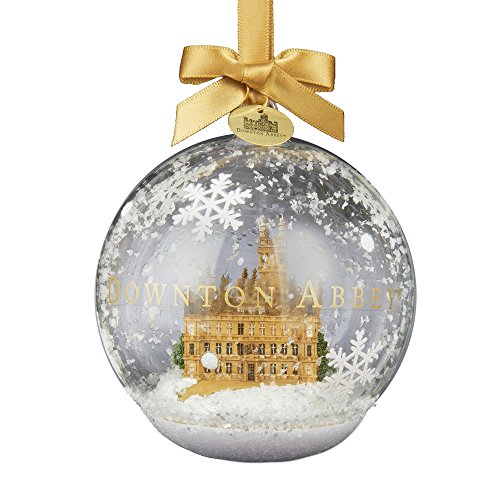Kurt Adler Downton Abbey Castle Glass Ball Ornament, 4.5-Inch