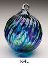 Glass Eye Studio Classic Purple & Blue Twist Ornament