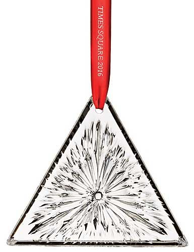 2016 Waterford Times Square Triangle Disk Ornament