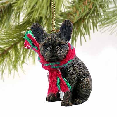 1 X French Bulldog Miniature Dog Ornament
