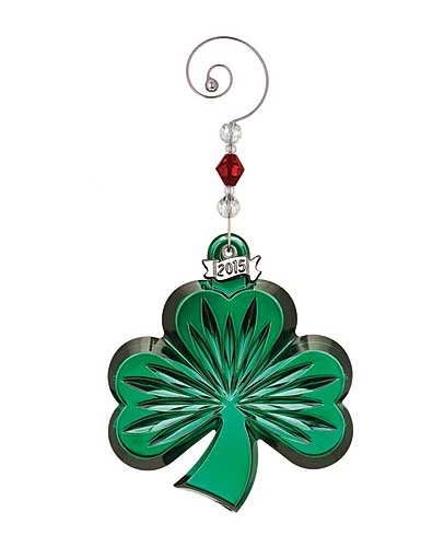 Waterford Green Shamrock Ornament