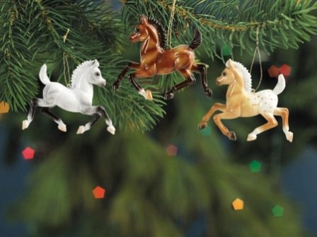 Breyer Merry Fillies Ornaments -Set of 3