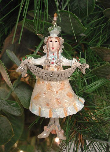 Department 56 Krinkles Fa La La La Lady Mini Caroler Christmas Ornament #85410