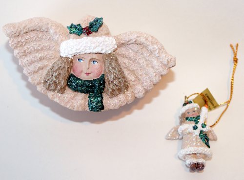 Belsnickle 2000 Angel Covered Box Pin Hanging Ornament