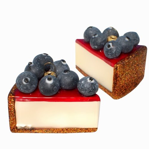 Ornaments to Remember: CHEESECAKE Christmas Ornament (Blueberry)