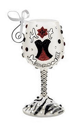 Santa Barbara Design Studio Lolita Holiday Hot Momma Wine Glass Ornament, Mini