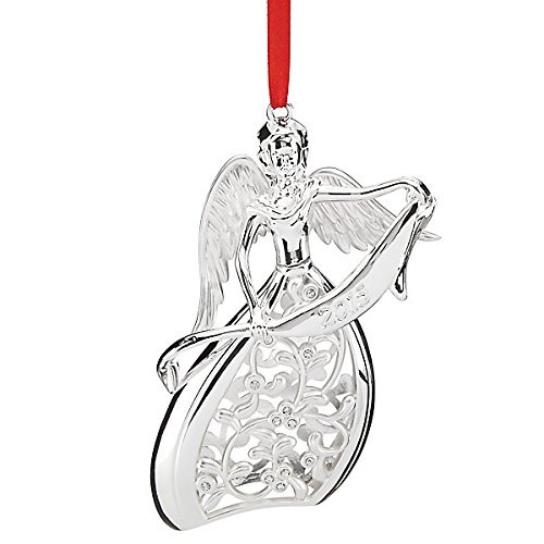 Lenox 2015 Angel-2nd Ornament, Silver